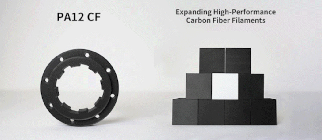 Printing from carbon fiber materials