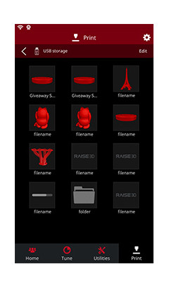 Raise3D Pro 2 Plus 3D printer Visual model selection
