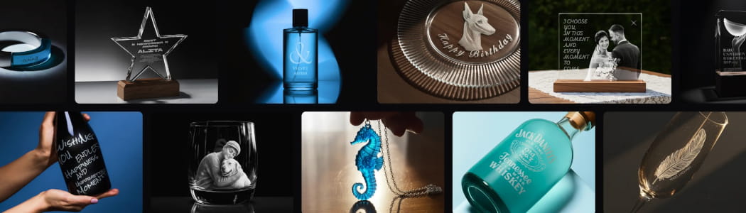 xTool F2 Ultra UV applications in glass