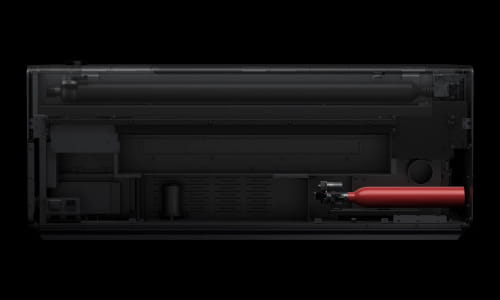Built-in CO₂ cylinder