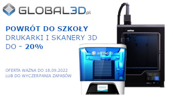 Back to School! 3D printers and scanners up to 20% cheaper until 09/18/2022.